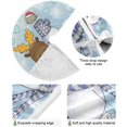 thumbnail image 2 of FMSHPON Cute DeerSnowman Xmas Christmas Tree Skirt Stand Mat for Holiday Party Decoration Indoor Outdoor 36 inches, 2 of 6