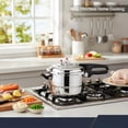 thumbnail image 3 of 8Qt Aluminum Pressure Cooker with Release Valve & Multiple Safety Protections, Canner Rack Included, Compatible with Gas & Induction Cooktops, Fast Cooking Pot for Home Kitchen, 3 of 11