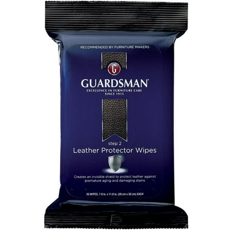 Guardsman Leather Protector Wipes, 20 count