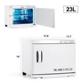 thumbnail image 4 of White 23L Hot Towel Warmer Cabinet Facial Skin Care Hair Barber Esthetician Salon Beauty Spa Tattoo Equipment, 4 of 11