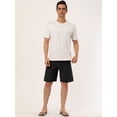 thumbnail image 3 of DARING DIVA Men's Drawstring Swim Shorts Elastic Waist Board Shorts 36 Black, 3 of 6