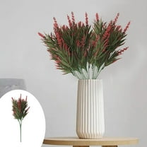 Neoyler Christmas Decorations Realistic Artificial Branches Lifelike Decorative Flower Picks for Indoor Table Fireplace Everyday Holiday Party Home Decor Cheerful Ambiance 15.4in Red