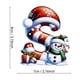 thumbnail image 1 of Acrylic 2D Christmas Cute Snowman Letter Hanging Decoration Christmas Festival Decoration Christmas Tree Pendant, 1 of 1