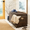 thumbnail image 5 of happimess Elijah 30.7" Wicker Storage Trunk, Brown, HPM9002A, 5 of 11