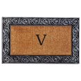 thumbnail image 1 of Home & More 10002SILVV Prestige Silver Monogram Doormat (Letter V), 1 of 1