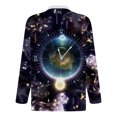 thumbnail image 5 of Blusa de manga larga con estampado digital colorido y media cremallera para hombre Pompotops  oipoqjl46947, 5 of 5