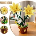 thumbnail image 3 of Flowers Botanicals Lily Building Set, Artifical Plants Bonsai Building Blocks Toys for Adults,Indoor Home Office Decor (296Pcs), 3 of 7