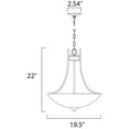 thumbnail image 2 of Maxim 21654SWSN Taylor 3-Light Pendant, Satin Nickel, 2 of 4