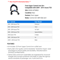 thumbnail image 2 of Front Upper Control Arm Set - Compatible with 2009 - 2014 Acura TSX 2010 2011 2012 2013, 2 of 2