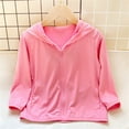 thumbnail image 5 of Girls Zip Up Cropped Hoodies Long Sleeve Sweatshirts Kids Summer Casual Lightweight Jacket with Pockets Sun Protection Jacket 1-13Y, 5 of 8