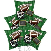 PMU Football Decorations - Touchdown Game Time 18 Inch Mylar Balloon (1/Pkg) Pkg/25