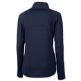 thumbnail image 3 of Women's Cutter & Buck  Navy Kansas City Royals City Connect Adapt Eco Knit Stretch Recycled Half-Zip Pullover Top, 3 of 3