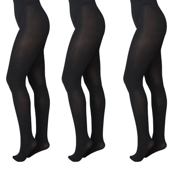FR DUVAL Children's Nylon & Spandex Footed Dance Tights, 3-Pack