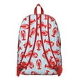 thumbnail image 3 of Crustacean Seafood Marine Ocean Travel Backpack – Lightweight Student Backpack with Nautical Beach Design, Comfortable Carrying, and Anti-theft Features for Daily Use and Short Trips, 3 of 5