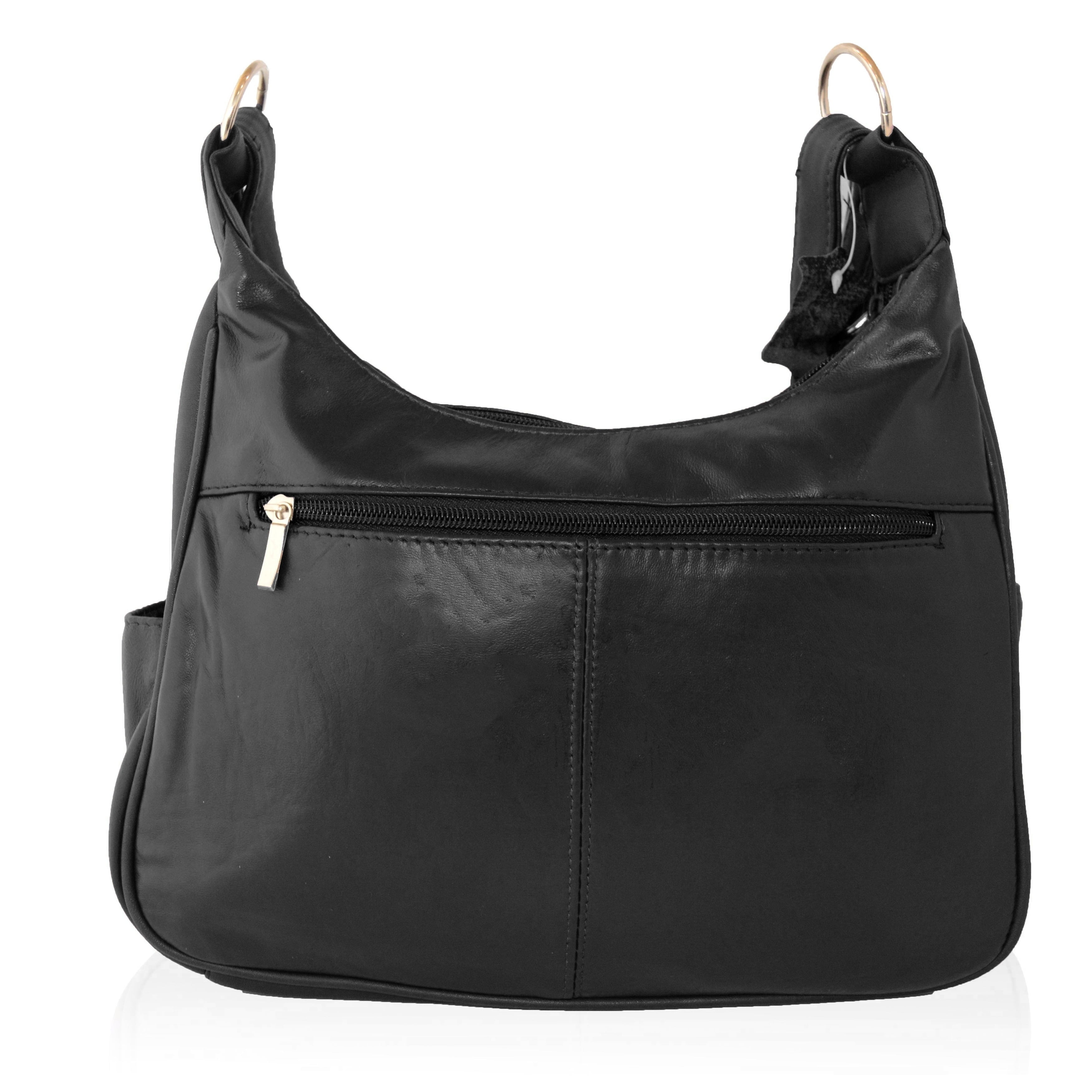 Afonie - AFONiE The Classic Women Leather Shoulder Handbag Black ...