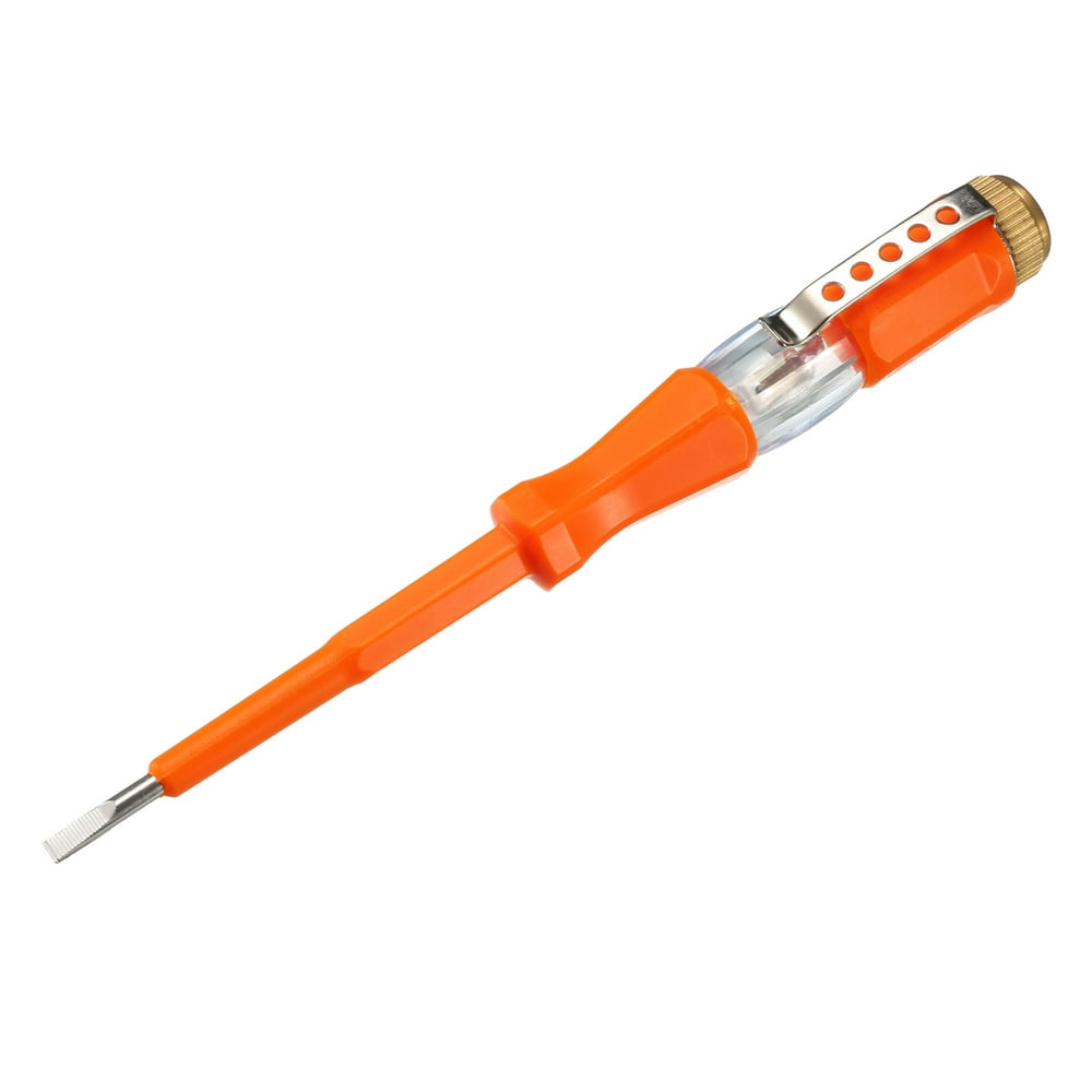 Voltage Test Screwdriver AC100500V Slot Neon Tube Tester Orange