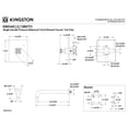thumbnail image 5 of Kingston Brass KB6342BXTO Metropolitan Single-Handle Pressure Balanced Tub Faucet in Polished Brass, 5 of 7