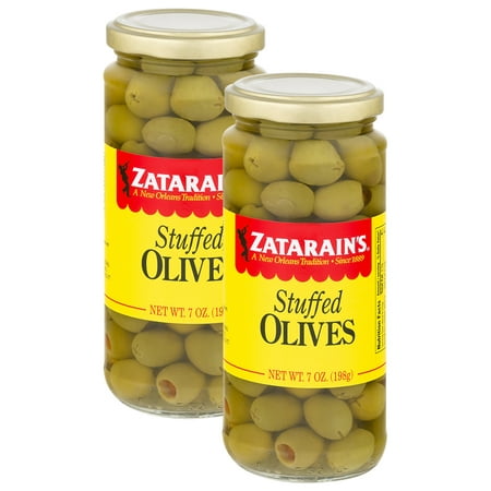 (2 Pack) Zatarain's Manzanilla Stuffed Olives, 7 (Best Of Mt Olive)