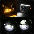 thumbnail image 5 of DNA Motoring LED DRL Sequential Turn Signal Headlight Lamp for 2019-2022 Kenworth W990, Black, 5 of 7