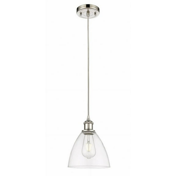 Innovations Lighting 516-1P-PN-GBD-752-LED Ballston Dome - 7.5 Inch 3.5W 1 LED Mini Pendant Polished Nickel Finish with Clear Glass