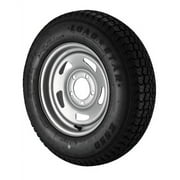 ST175/80D13 Loadstar Trailer Tire LRC on 5 Bolt Silver Blade Wheel