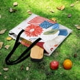 thumbnail image 6 of Patriotic Goose Floral Hat Flag Outdoor Picnic Blanket, Foldable Waterproof Beach Mat, Portable Beach Blanket for Beach Camping, Hiking, Family Concerts, 6 of 8