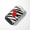 thumbnail image 3 of Carolines Treasures CJ1024-KCC Letter K Initial Monogram - Zebra Red Can Or Bottle  Hugger, 3 of 5
