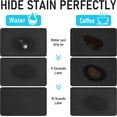 thumbnail image 3 of Coffee bar mat 24" x 16" Coffee mat for countertop Coffee placemats Coffee bar Accessories Coffee Pot mat Hide Stain Rubber Backed Absorbent Dish Drying Mat (Vivid Pattern), 3 of 6