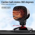 thumbnail image 3 of Calentador automático 120W Calentamiento rápido automático 12V Negro Baoblaze Ventilador del calentador del coche, 3 of 5