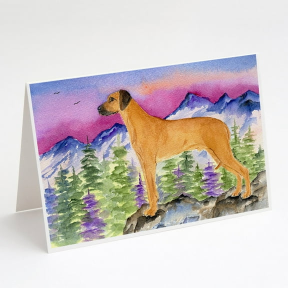 Rhodesian Ridgeback Greeting Cards and Envelopes Pack of 8