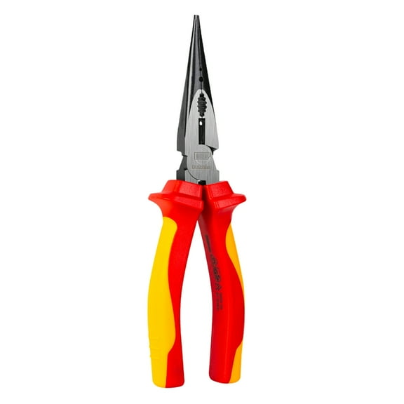1000V High Voltage 200mm Insulated Long Needle Nose Pliers for Electricians
