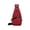 Wine red, variant on Sling Bag for Men Women,Vaschy Water Resistant One Strap Over the Shoulder Cross Body Backpack Chest Bag for Hiking/Travel/Outdoor Dark green