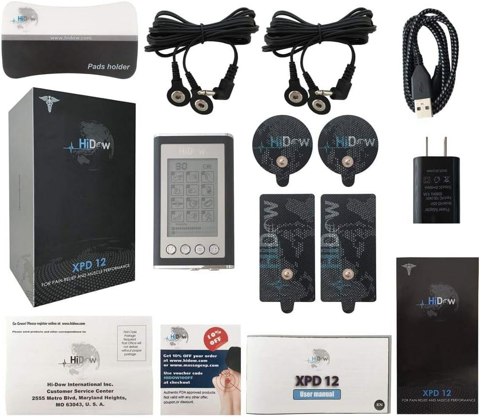 Xpoint Rose Gold Luxury TENS EMS Unit Muscle Stimulator - Electrode Pad  Pain Relief Device, 1 - Fred Meyer