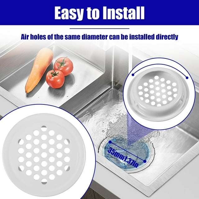 VONKY 20pieces Impact-resistant Louver Mesh Hole Non-deforming For Long-lasting Smooth Line Air Duct Vent