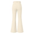 thumbnail image 5 of Womens Yoga Dress Pants Casual Straight Leg Work Slacks Bootcut Stretchy Elastic High Waisted Trousers with Pockets Pull On,Breathable Lightweight,4-Way Stretch,Plus Size Business Clothes Beige, 5 of 5
