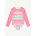thumbnail image 4 of Justice Girls Long Sleeve Surf Zip Swimsuit, sizes XS-XL, 4 of 6