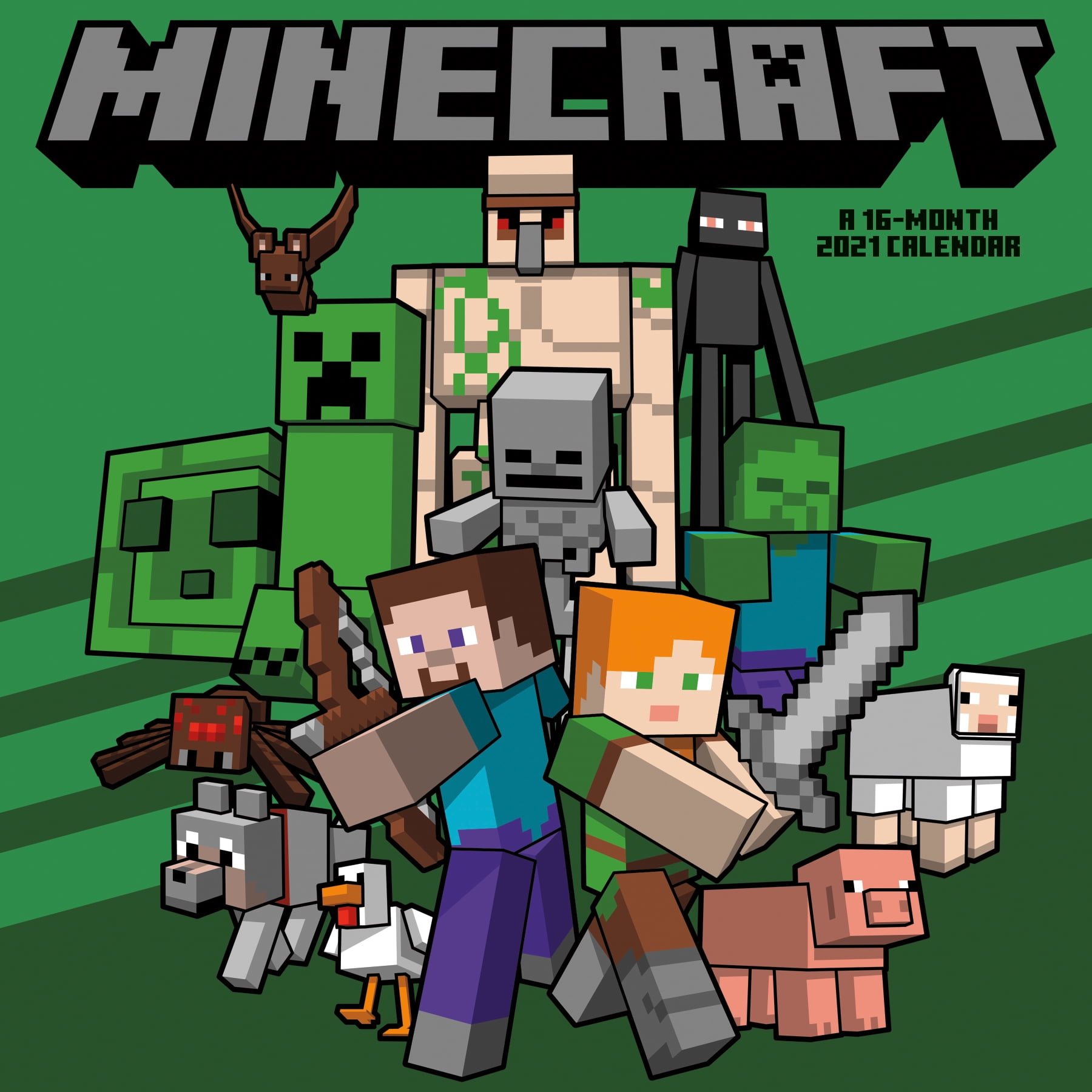 10 Minecraft Wall Calendar - Walmart.com 10 Minecraft Wall Calendar - Walmart.com