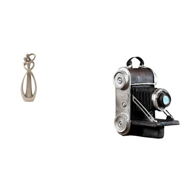 Estatua de cámara en miniatura para pareja, modelo coleccionable de resina, pintada a mano, ideal para bodas, fiestas, escritorios, estudios fotográfi