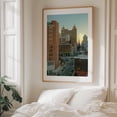 thumbnail image 5 of Over Downtown, Buffalo - Buffalo New York Photography City Skyline Architecture Sunset Travel Poster Street Photography Art Deco Oak Framed Wall Art Print 8 x 10 inches, 5 of 12