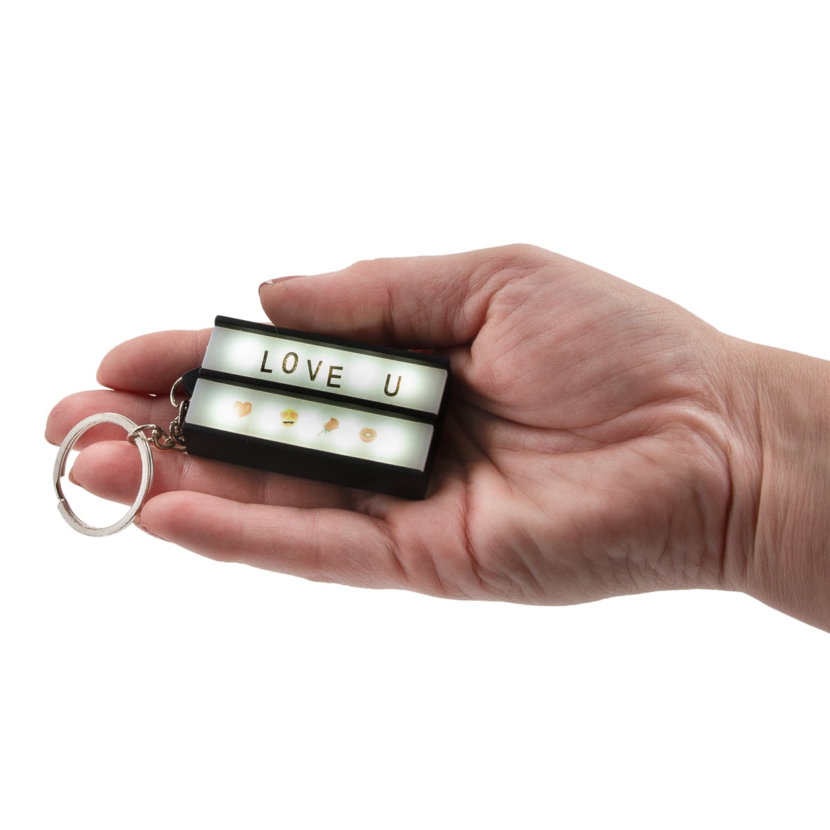 Barry-Owen LED Lighted Micro Marquee Mini Lightbox Movie Theater Keychain