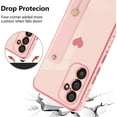 thumbnail image 6 of for Samsung Galaxy A34 5G Case Pink Love Hearts Design for Women Girl Men, Luxury Plating with Strap Stand Full Camera Lens Protection Bumper for Galaxy A34 5G, 6 of 6