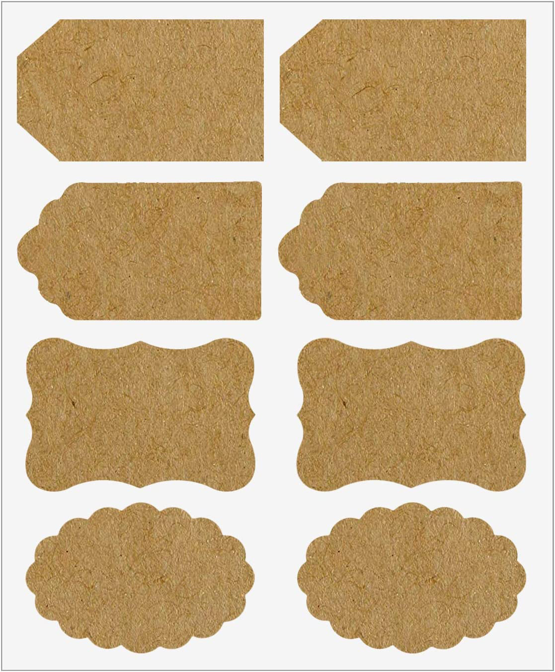 Kraft Paper Stickers,3x2 Inches Write On Kraft Stickers for Mason Jar