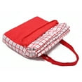 thumbnail image 3 of Mainstays Beach Blanket, Sand and Water Resistant, 79" x 59", Red Grid, 3 of 13