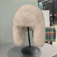 thumbnail image 4 of D-GROEE Winter Hat Women Winter Imitation Mink Lei Feng Hat Thickened Warm Ski Coldproof Earflap Hat, 4 of 8