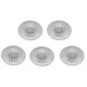 thumbnail image 1 of 5Pcs Hair Filter Spacer Washbasin Anti Blocking Filter Plastic Grid Drain Hole Filter White Diameter 60Mm, 1 of 5