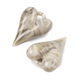 thumbnail image 2 of Acrylic Pendants Heart Tan 27x20.5x8.5mm Hole: 3x3mm, 2 of 3