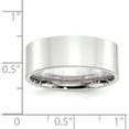thumbnail image 3 of 14K White Gold 14Kw 8mm Standard Flat Comfort Fit Band Size 9 Made In United States wflc080-9, 3 of 5