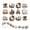 A001- A, variant on Halloween Bulk 500 Count Roll of Vintage Fall Pumpkin Decor for Scrapbooking Halloween Party Decor Trunk Or Treat Decorations
