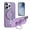 Purple, variant on For Apple iPhone 14 Pro Max (6.7") Premium Case with MagSafe Compatible Wireless Charging Stand Hybrid PC Shockproof Case Cover fit iPhone 14 Pro Max - Purple