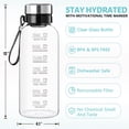 thumbnail image 2 of Botella de agua de vidrio RNCKUUE 1.9L con tapa y funda de bambú, 2 of 6